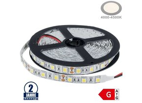 60SMD/m 14,4W/m 12V LED Streifen 5050 Neutralweiß 5m