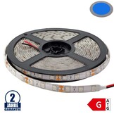 60SMD/m 14,4W/m 12V Led Streifen 5050 Blau Spritzwassergeschützt 5m