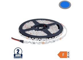 60SMD/m 7,2W/m 12V LED S-Streifen 2835 5m Blau Spritzwassergeschützt