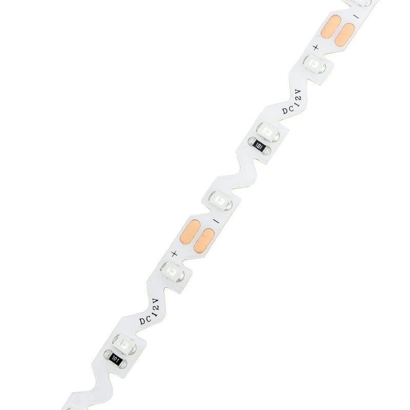 60SMD/m 7,2W/m 12V LED S-Streifen 2835 5m Grün Spritzwassergeschützt