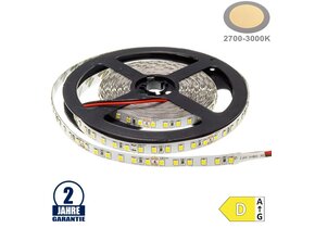 120SMD/m 9,6W/m 24V LED Streifen 3528 Warmweiß 5m