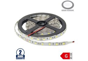 60SMD/m 14,4W/m 24V LED Streifen 5050 Kaltweiß 5m