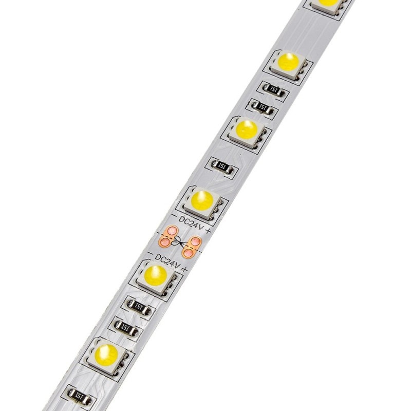 60SMD/m 14,4W/m 24V LED Streifen 5050 Neutralweiß 5m