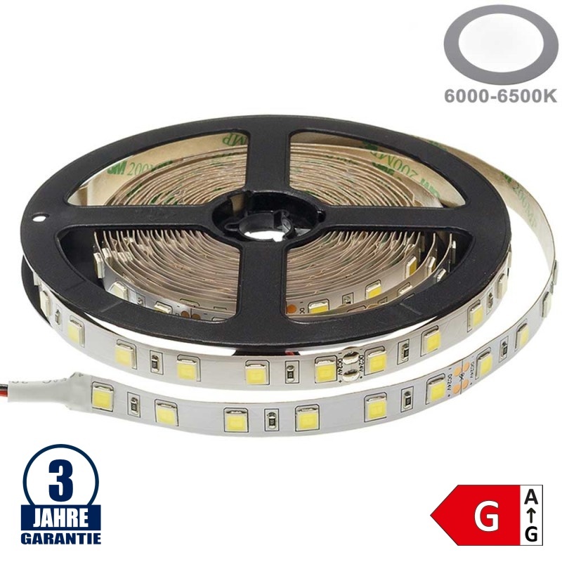 60SMD/m 16W/m 24V Professional Led Streifen 5054 Kaltweiß 5m