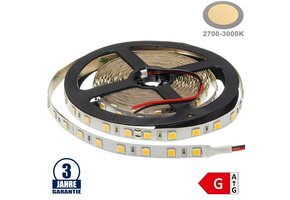 60SMD/m 16W/m 24V Professional LED Streifen 5054 Warmweiß 5m