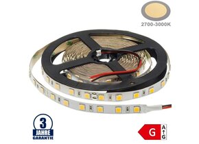 60SMD/m 16W/m 24V Professional LED Streifen 5054 Warmweiß 5m