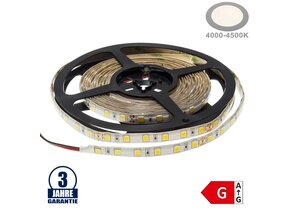 60SMD/m 16W/m 24V Professional Led Streifen 5054 Neutralweiß 5m Spritzwassergeschützt
