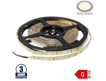 60SMD/m 16W/m 24V Professional Led Streifen 5054 Neutralweiß 5m Spritzwassergeschützt
