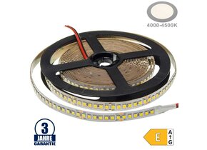 196SMD/m 20W/m 24V Professional LED Streifen 2835 Neutralweiß 5m