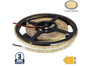 196SMD/m 20W/m 24V Professional LED Streifen 2835 Warmweiß 5m Spritzwassergeschützt