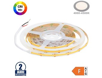 320SMD/m 10W/m 24V COB LED Streifen CRI90+ Neutralweiß 5m