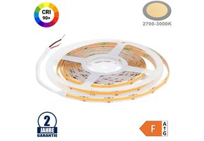 320SMD/m 10W/m 24V COB LED Streifen CRI90+ Warmweiß 5m