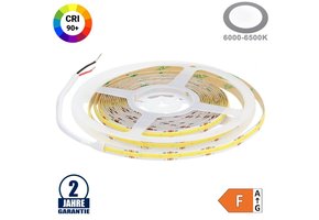 512SMD/m 12W/m 24V COB LED Streifen CRI90+ Kaltweiß 5m