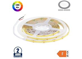 512SMD/m 12W/m 24V COB LED Streifen CRI90+ Kaltweiß 5m