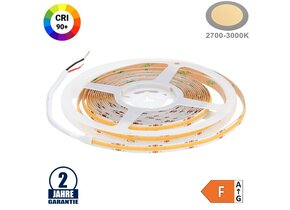 512SMD/m 12W/m 24V COB LED Streifen CRI90+ Warmweiß 5m