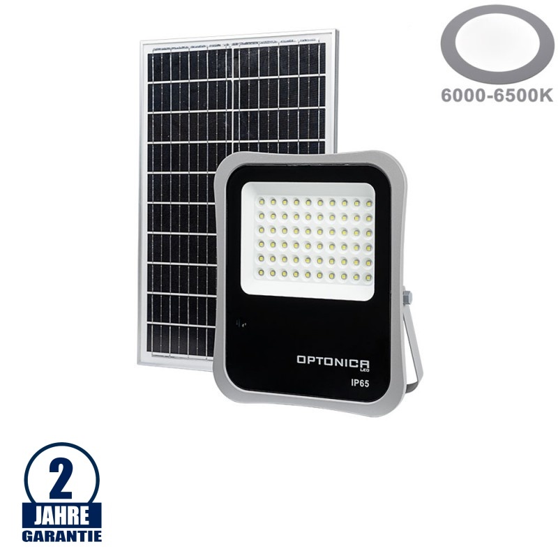 30W LED Fluter solar-betrieben inkl. Akku 3,2V/25Ah