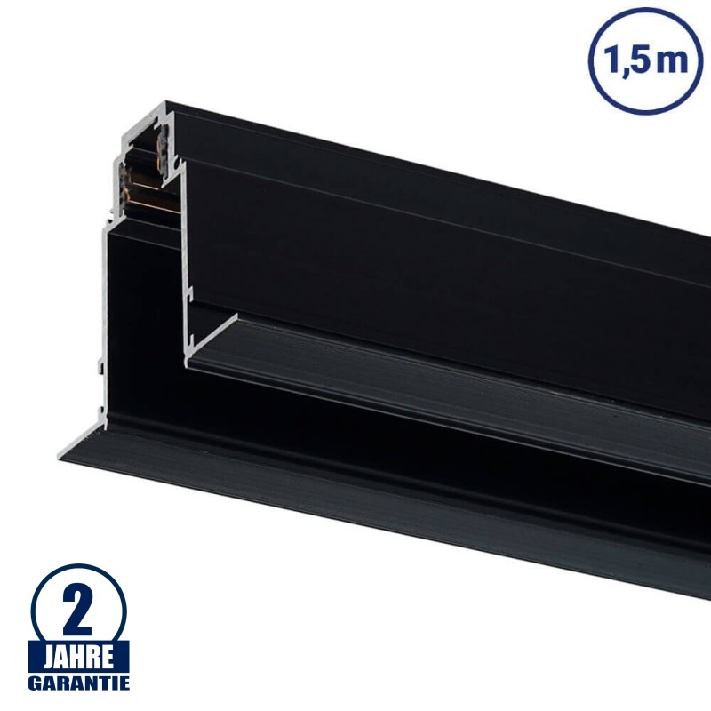 48V Stromschiene R35 Einbau Magnetic Line Schwarz 1,5m