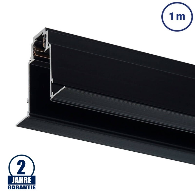 48V Stromschiene R35 Einbau Magnetic Line Schwarz 1m