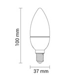 5,5W LED E14 Kerze Kunststoff Kaltweiß