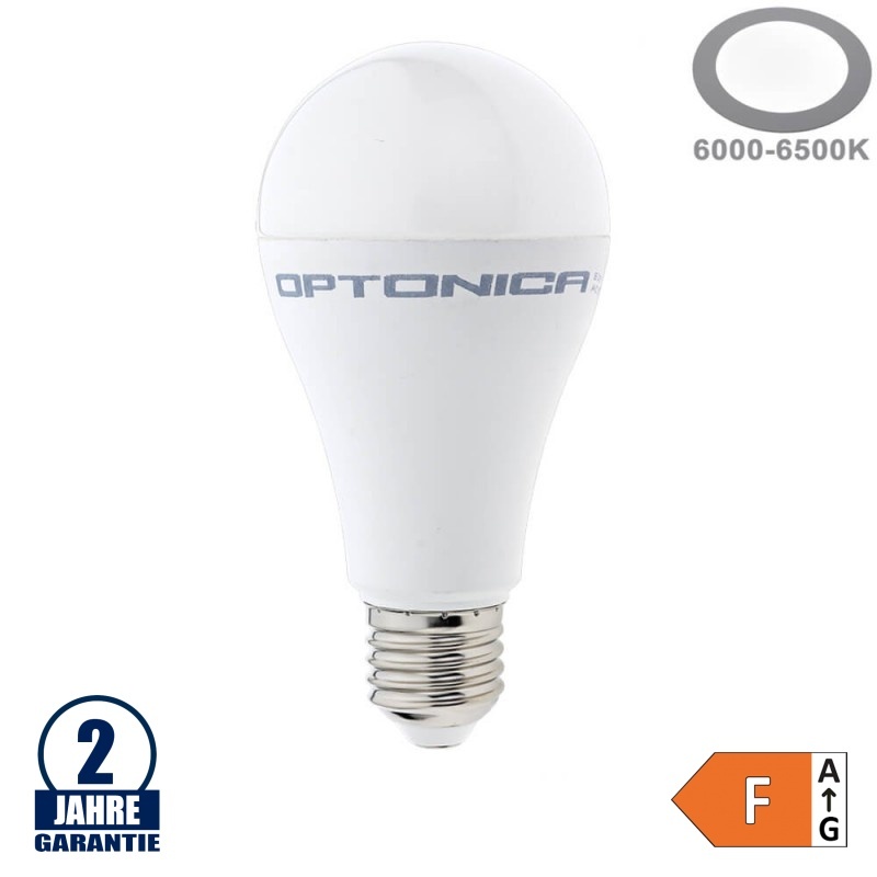 17W LED E27 A65 Birne Kunststoff Kaltweiß