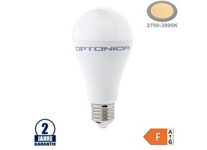 17W LED E27 A65 Birne Kunststoff Warmweiß