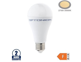 17W LED E27 A65 Birne Kunststoff Warmweiß