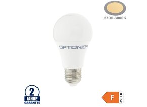 10,5W LED E27 A60 Birne Kunststoff Warmweiß