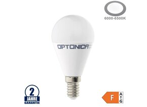 8W LED E14 G45 Birne Kunststoff Kaltweiß