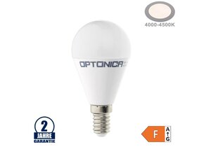 8W LED E14 G45 Birne Kunststoff Neutralweiß