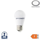 8W LED E27 G45 Birne Kunststoff Kaltweiß