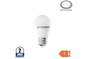 8W LED E27 G45 Birne Kunststoff Kaltweiß
