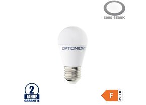 8W LED E27 G45 Birne Kunststoff Kaltweiß