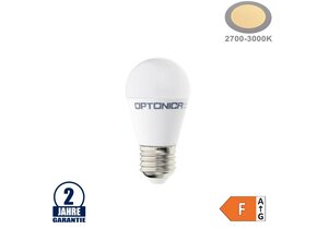 8W LED E27 G45 Birne Kunststoff Warmweiß