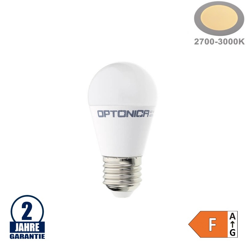 8W LED E27 G45 Birne Kunststoff Warmweiß