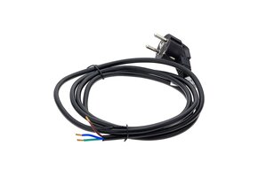 Schuko-Zuleitung schwarz 2m