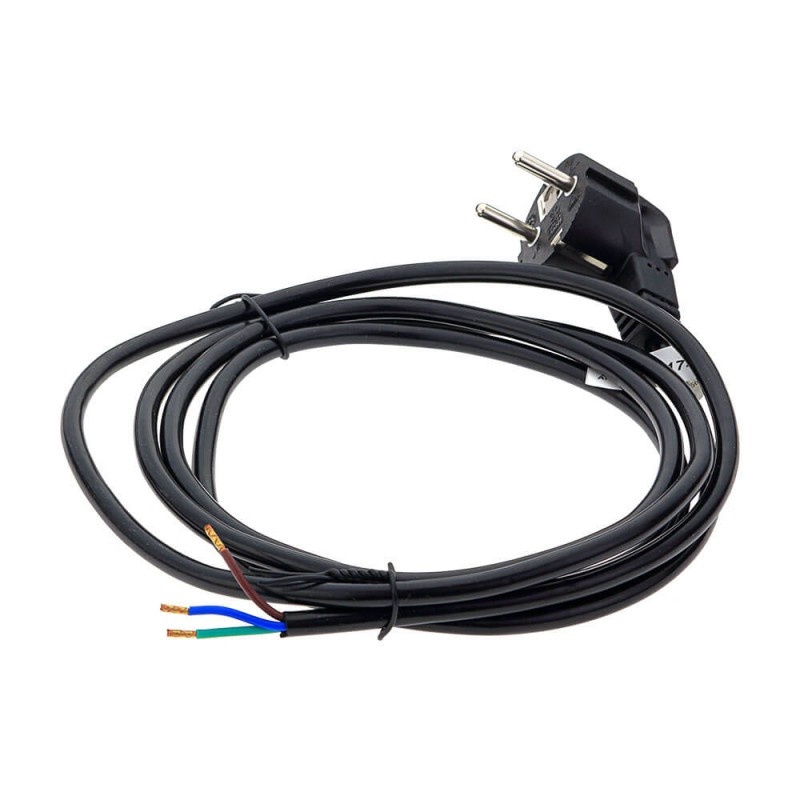Schuko-Zuleitung schwarz 2m