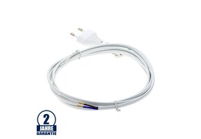 Flachleitung mit EURO-Stecker weiß 2m