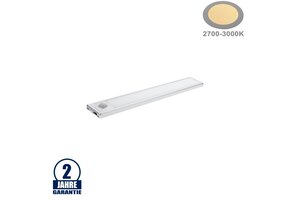 1,5W LED Schranklicht mit Bewegungsmelder Silber Warmweiß