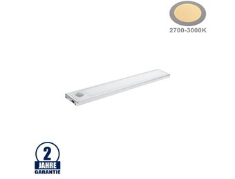 1,5W LED Schranklicht mit Bewegungsmelder Silber Warmweiß