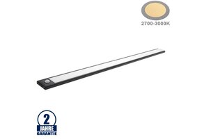 3,5W LED Schranklicht mit Bewegungsmelder Schwarz Warmweiß
