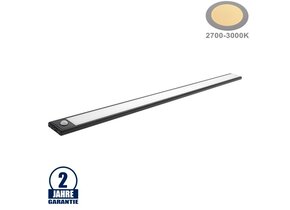 3,5W LED Schranklicht mit Bewegungsmelder Schwarz Warmweiß