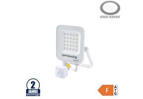 20W LED SMD Fluter weißes Gehäuse mit Bewegungsmelder Kaltweiß