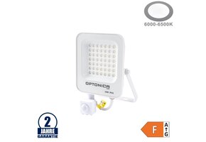 30W LED SMD Fluter weißes Gehäuse mit Bewegungsmelder Kaltweiß