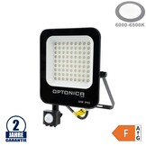 50W LED SMD Fluter schwarzes Gehäuse mit Bewegungsmelder Kaltweiß