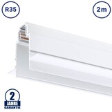 48V Stromschiene R35 Einbau V2 Magnetic Line Weiß 2m