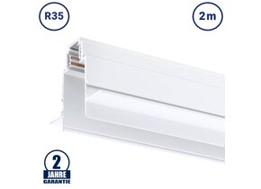 48V Stromschiene R35 Einbau V2 Magnetic Line Weiß 2m