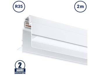 48V Stromschiene R35 Einbau V2 Magnetic Line Weiß 2m