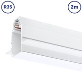 48V Stromschiene R35 Einbau V2 Magnetic Line Weiß 2m