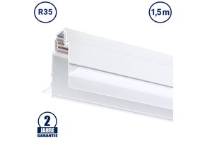 48V Stromschiene R35 Einbau V2 Magnetic Line Weiß 1,5m