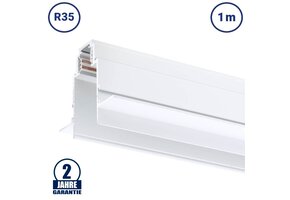 48V Stromschiene R35 Einbau V2 Magnetic Line Weiß 1m